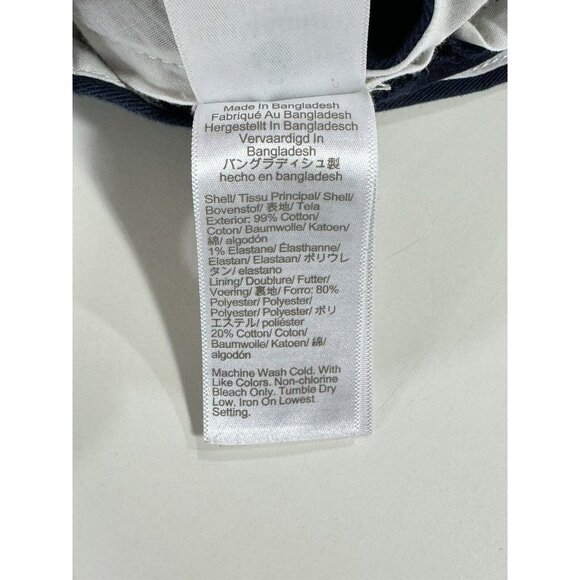 J Crew Shorts Mens Size 32 Navy Blue Solid 9" Inseam Casual Chino - Picture 6 of 10